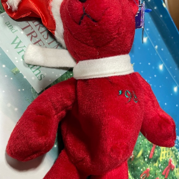 MEMTS limited Editions red 9" Bear Claus '98 - number 16924 of 72,000 produced - Picture 2 of 5